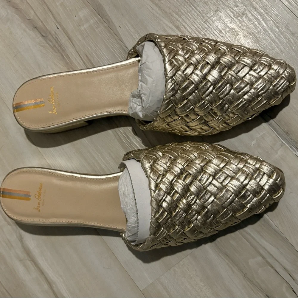 Sam Edelman Silver Woven Mules - Picture 5 of 5